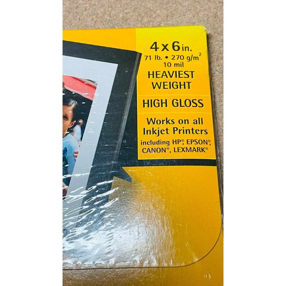 Kodak Ultima Picture Paper 4x6 High Gloss 71lb 10mil 20ct Bundle of 2 8084931